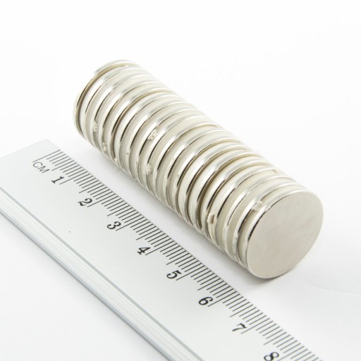 VALEC NEODYMOVÝ MAGNET 20x1,5 N38 SADA 5 KS