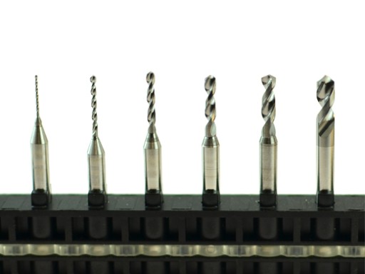 Tvrdokovové vrtáky VHM vrtáky 0,2-3,175 mm PCB CNC