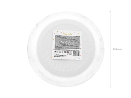 Chlapčenské alebo dievčenské taniere pre bábätko 23cm x 6 TPP44
