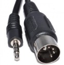 DIN kábel 5p - malý konektor Jack 3,5 stereo 1,5 m (0419)