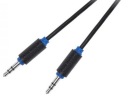 Kábel 2x malý Jack 3,5 stereo zástrčka 5m CABLETE(2917