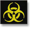 Biohazard Thermo vyšívaná náplasť 80x70mm