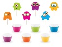 Muffinová súprava Monsters mix Narodeninové muffiny