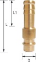 NW7,2 rýchlospojka pre 8 mm hadicu s mosadznou zátkou