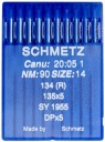Ihly Schmetz 135x5 DPx5 '90 hrubý pažbový stroj s vázaným stehom
