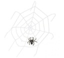 Veľká pavučina na Halloween + pavúk