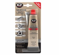 K2 ČERVENÝ SILIKÓN VYSOKOTEPLOTNÝ 350C 85G