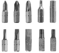 DREL SET SADA HLAVOVÝCH BITOV PH PZ HEX SL HEAD BITTS 10 ks.