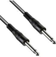 Kábel VEĽKÝ Jack 6,3 zástrčka - 6,3 MONO zástrčka 3m (0444)