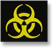 Biohazard Thermo vyšívaná náplasť 80x70mm