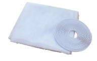 SIEŤKA NA KOMÁRY OKENNÁ sieťka hmyz KOMÁRE 130x150 BIELA