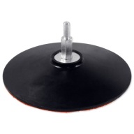 Pevný gumený kotúč so suchým zipsom 125 mm, rukoväť 6 mm
