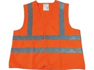 REFLEXNÁ VÝSTRAŽNÁ VESTA ORANŽOVÁ CE