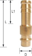 NW7,2 rýchlospojka pre 8 mm hadicu s mosadznou zátkou