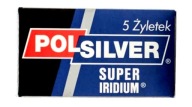 POLSILVER žiletky na holiace strojčeky, 5 štandardných kusov