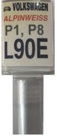 VW L90E P1 P8 ALPINWEISS LAK ŠKRABANÝ DOTYK