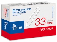 Kancelárske spony okrúhle Tetis GS140-C 33mm 100 ks