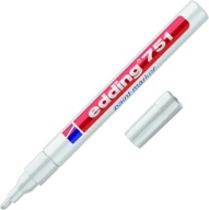 OIL MARKER WHITE EDDING 751 okrúhly hrot, 1-2mm, lakovaný, PREMIUM