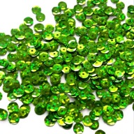 Flitrové obrúčky, BROKEN, 6mm, 5g, ZELENÝ LASER