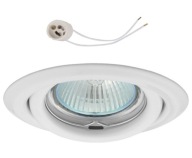 Pohyblivé halogénové svietidlo pre LED GU10 230V CT15 biele
