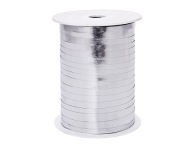 STRIEBORNÁ metalizovaná stuha 5mm 225m na balóny