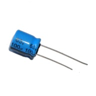 Kondenzátor elektrolyt 100uF 63V 10x12mm 85'C x10