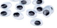 X1687-5 POHYBLIVÉ OČI NA UPÍNENIE, OVÁLNE, 19mm, 24 ks.
