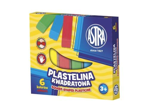 Plastelína 6 farieb štvorec ASTRA