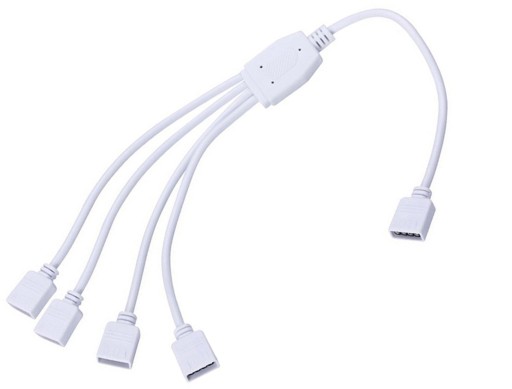 RGB SPLITTER, rozbočovač pre 4 LED pásy, konektor