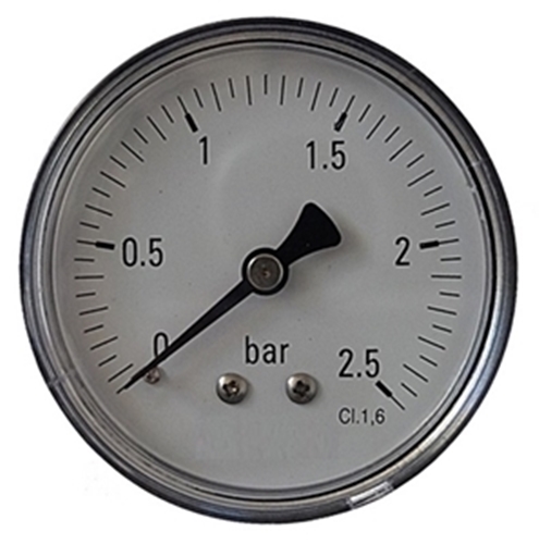 Technický kotúčový tlakomer 63 mm až 6 bar VZAD