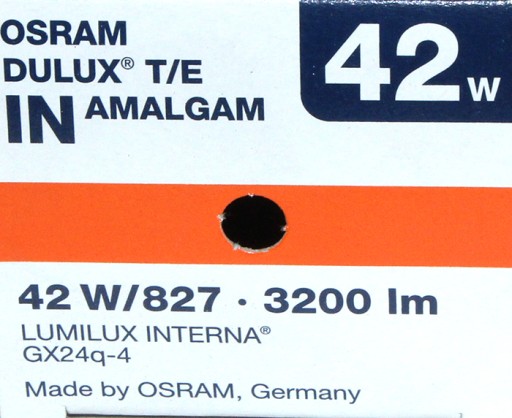 OSRAM KOMPAKTNÁ SVETLA SVETLA GX24q-4 42W/827