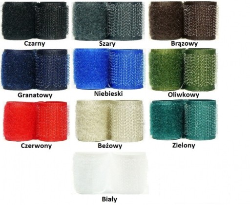 Páska na suchý zips 25mm 1mb SET, farby BIELA