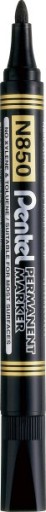 Permanentný popisovač N850 Pentel BLACK okrúhly hrot