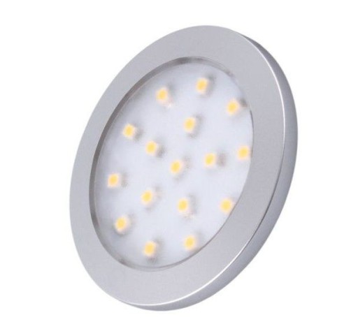 LED orbitové svietidlo strieborné 1,5W 12VDC studená