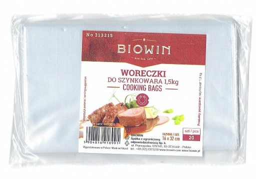 Plastové vrecká do šunkovaru 1,5 kg - 20 ks