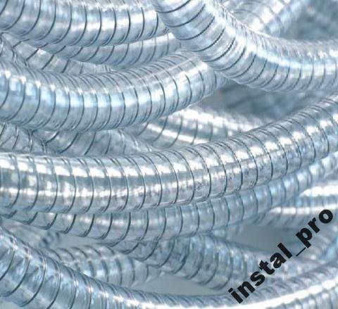 Hadica na nasávanie potravín z PVC 25, zosilnená, na striekanie