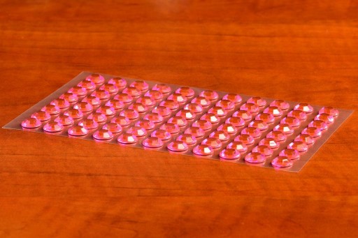 XXL RUŽOVÉ SAMOLEPIACE KRYŠTÁLY 10mm 88ks 165