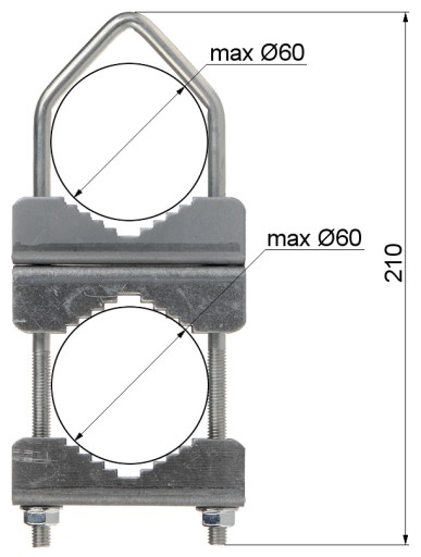 Dištančná svorka OZP-60