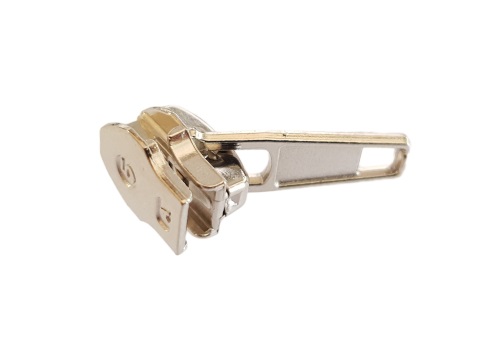 Posúvač na pásku na zips 5 automatický zámok strieborný 10 ks