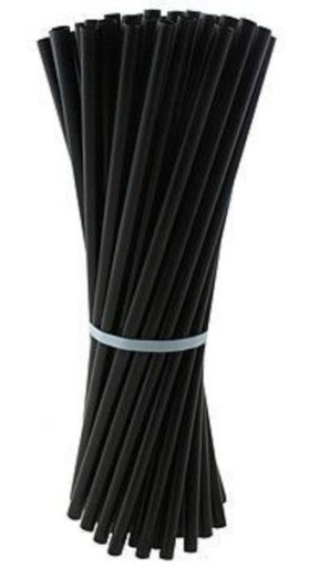 Plastové slamky na priame pretrepávanie, 500 ks. Plast 24 cm x 7 mm