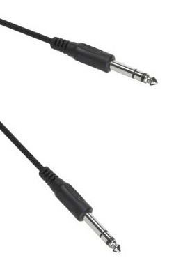 Káblový jack konektor 6.3 - konektor 6.3 STEREO 5m (4424)