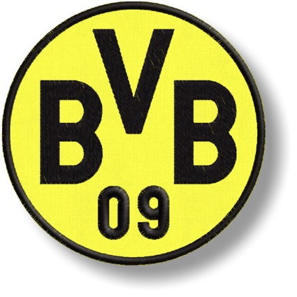 BVB Borusia Patch-Thermo vyšívané