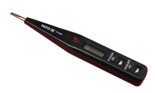 Tester, tester napätia, 12-250V LCD