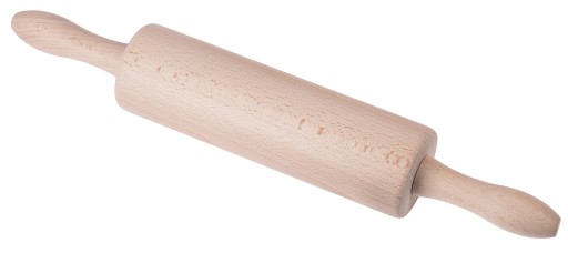 OTOČNÝ DREVENÝ VALEC NA CESTO PIZZA 40 CM EKO