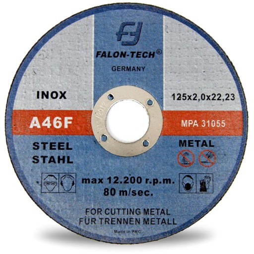 KOVOVÉ REZNÉ KOTOUČE inox 125 x 2,0 FALON TECH