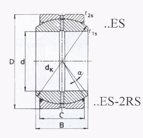 GE 17 ES 2RS KLIDNÉ LOŽISKO 17x30x14 GE17ES2RS