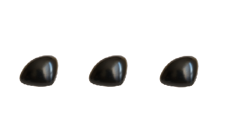 3ks klipsy na nos maskotov 12mm čierne