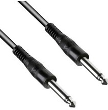 Kábel VEĽKÝ Jack 6,3 zástrčka - 6,3 MONO zástrčka 3m (0444)
