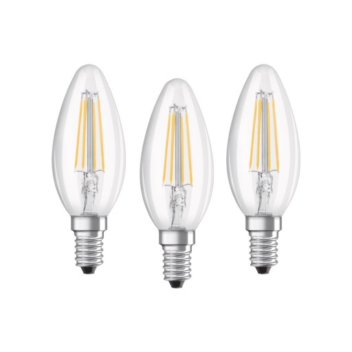 Žiarovky Osram Ledvance 4W=40W 4000K LED B40 E14 x3