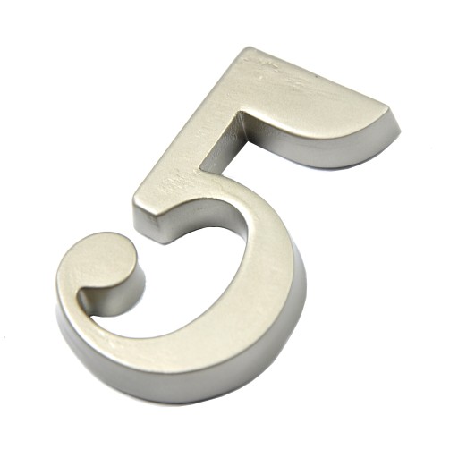 ČÍSELNÉ ČÍSELNÉ PÍSMENA PRE DVERE, 5 FARIEB KOVU